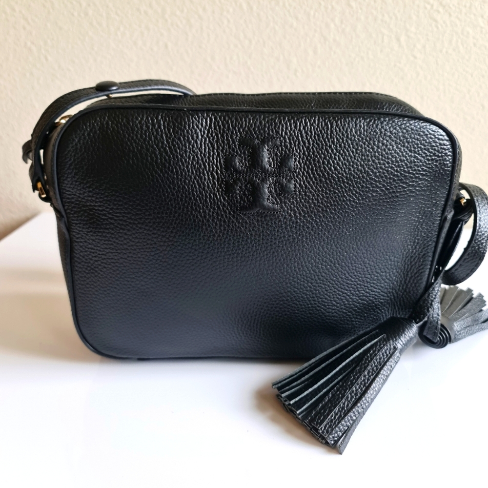 Tory Burch Leather Crossbody Bag Black